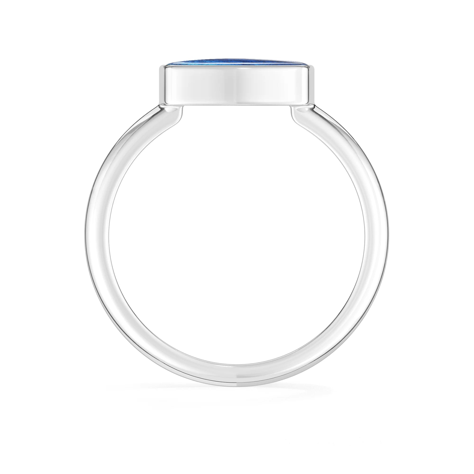 labradorite bezel-set ring