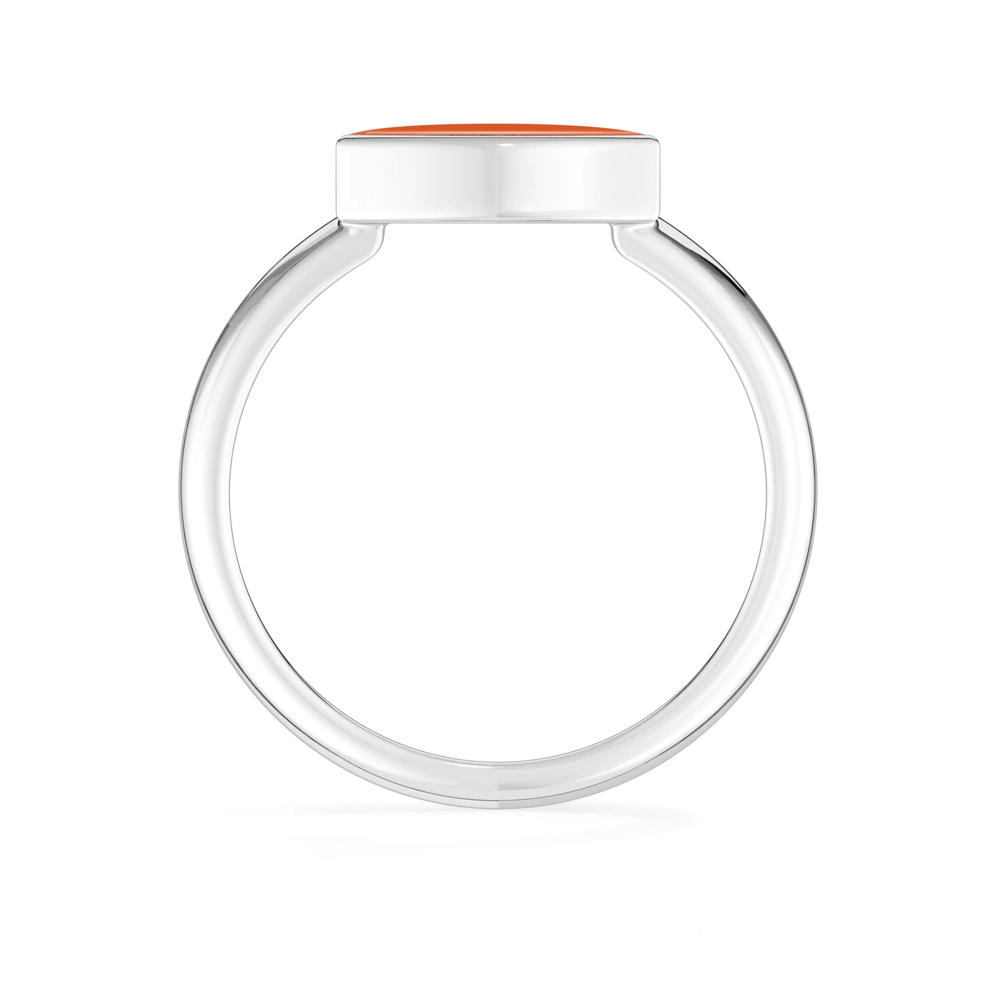 carnelian bezel-set ring