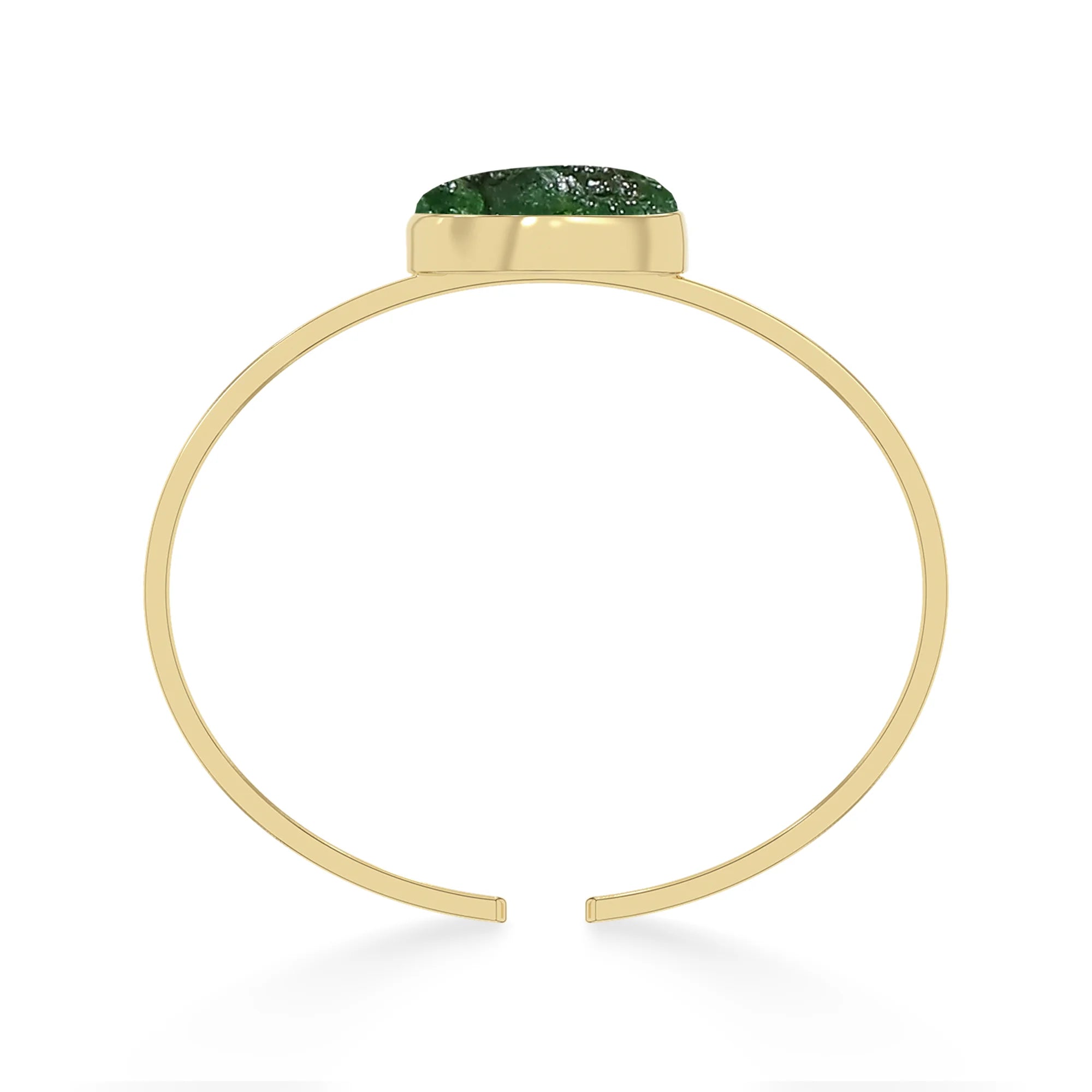 emerald rough bracelet
