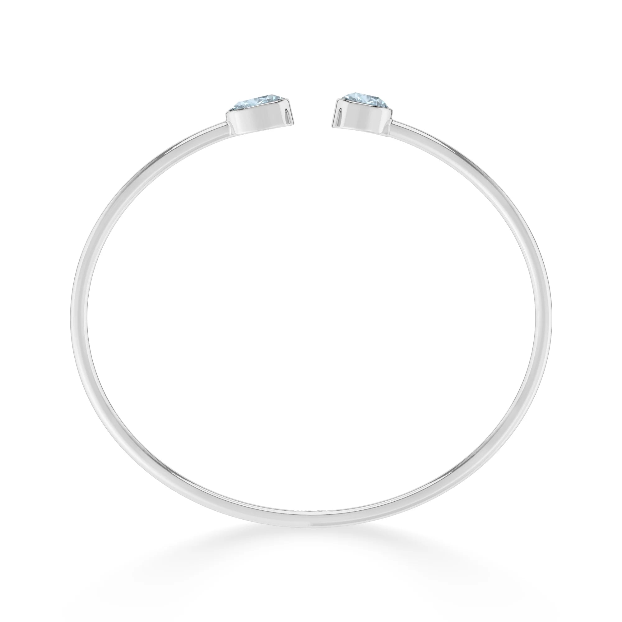 aquamarine cut bracelet