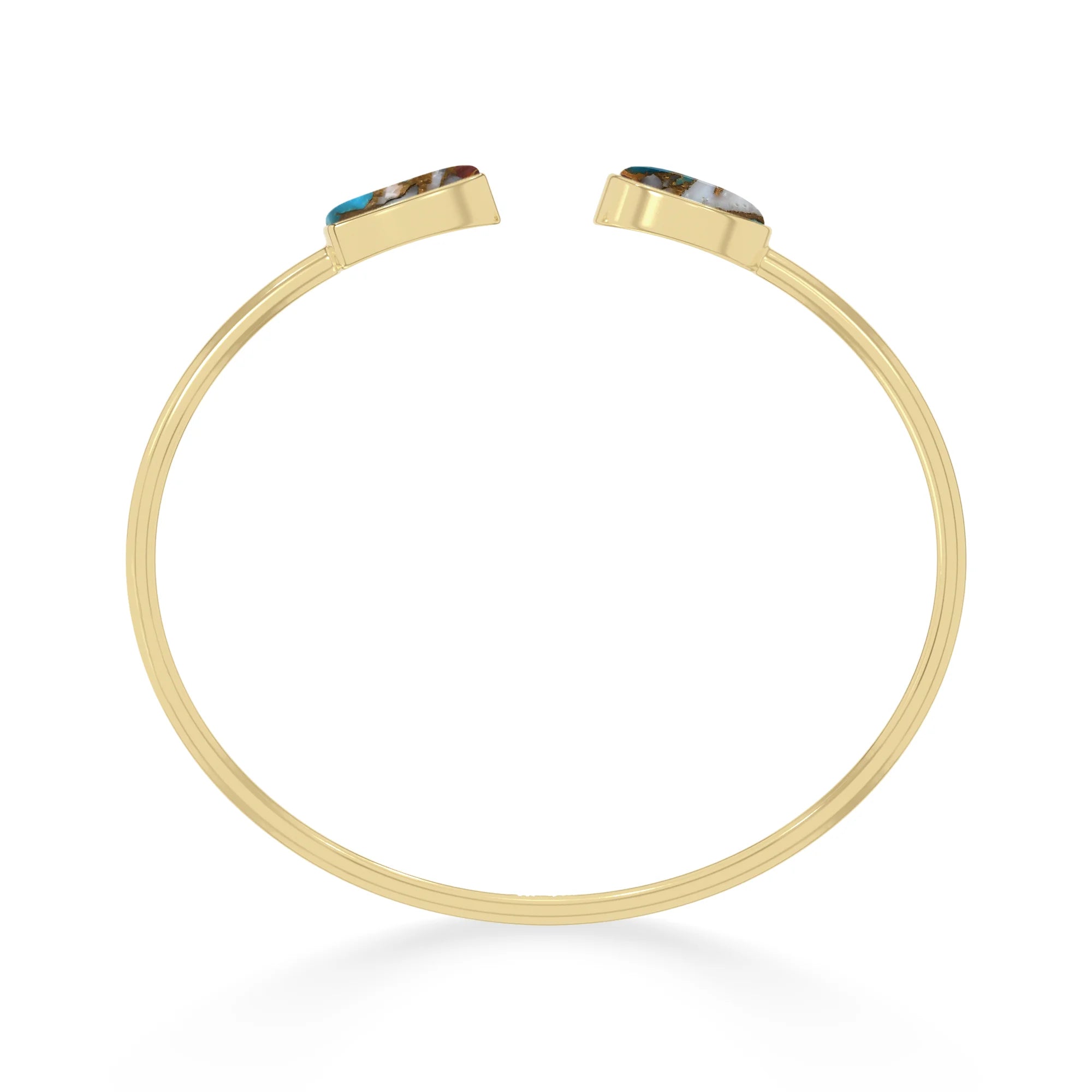 spiny oyster turquoise cab bracelet