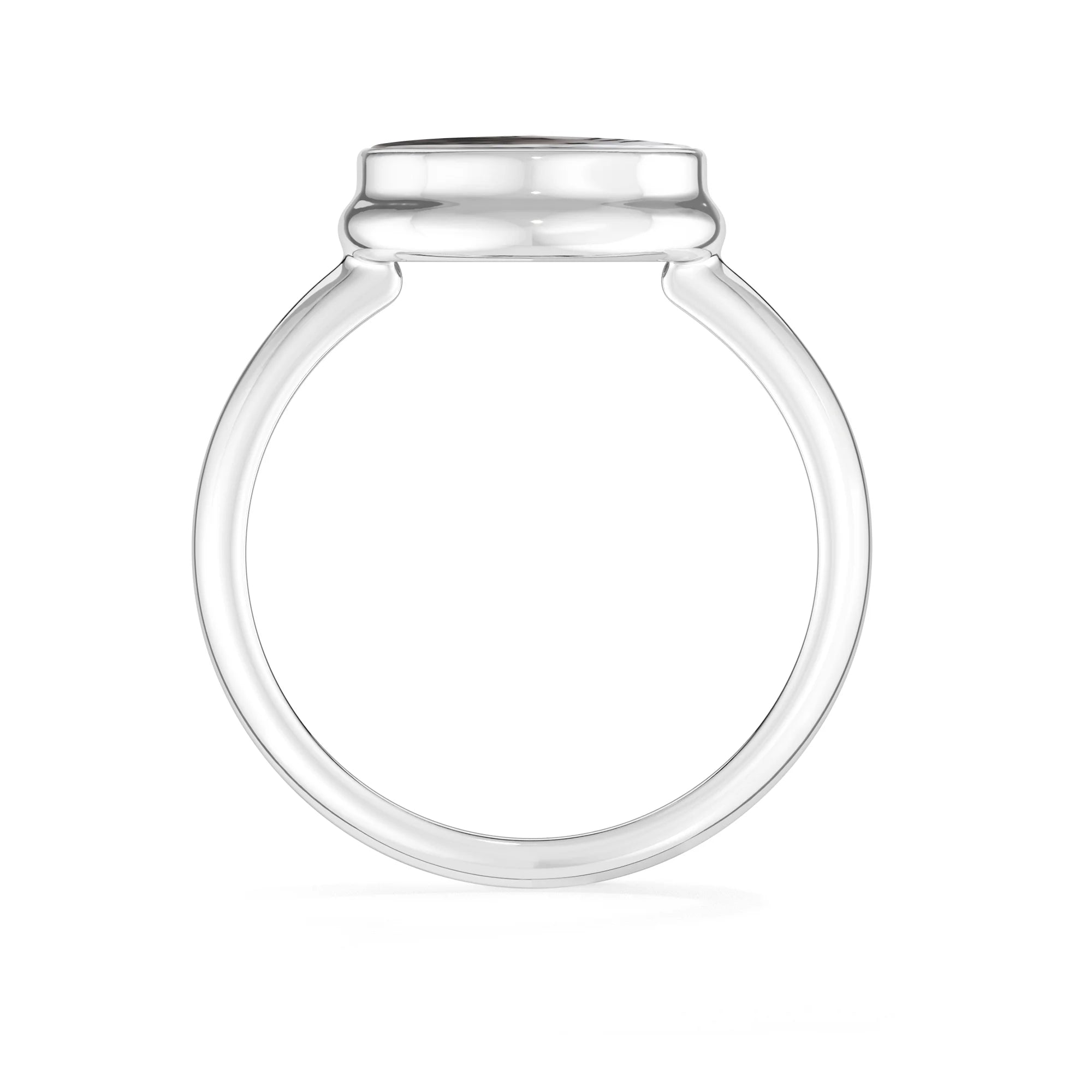 dendritic-opal bezel-set ring