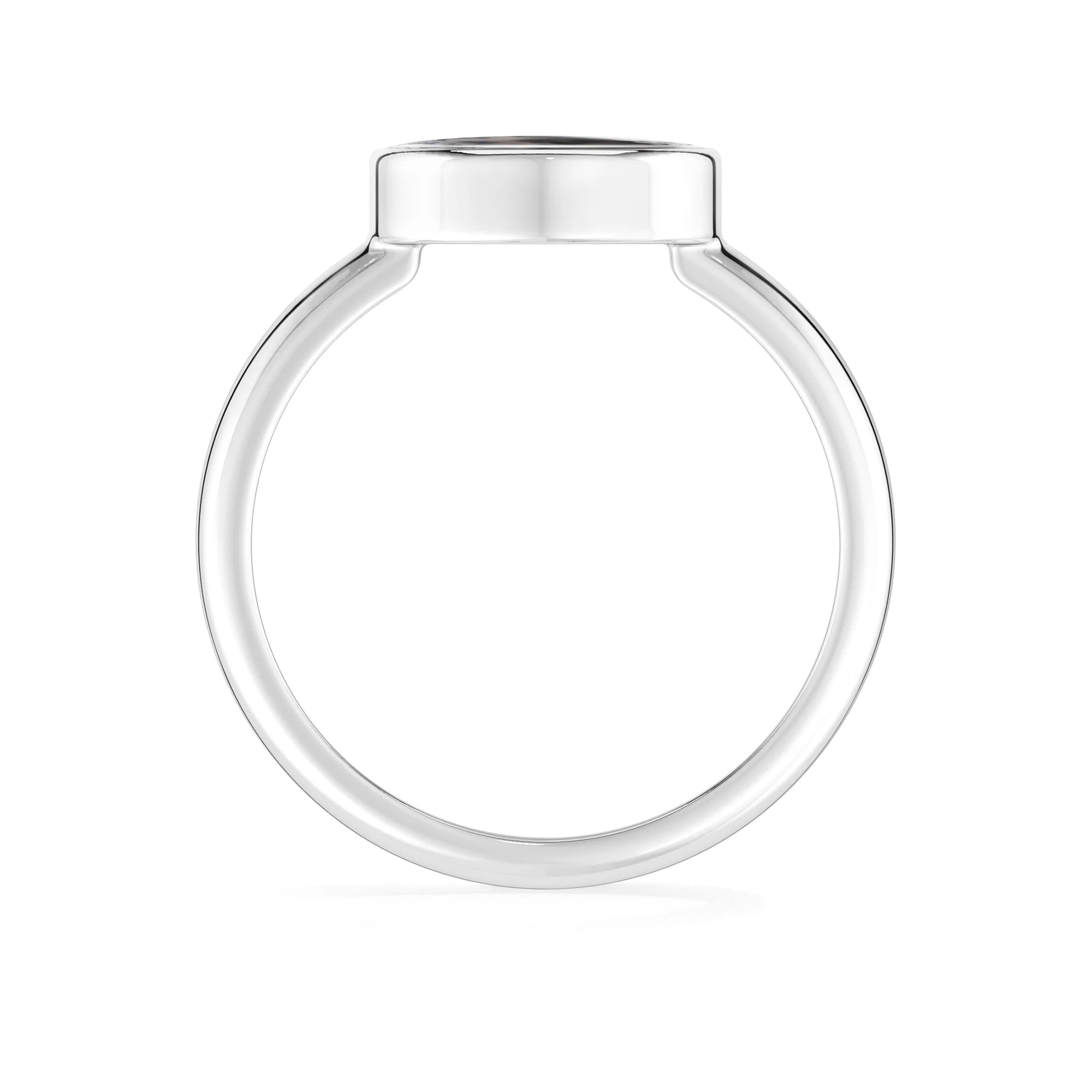 dendritic-opal bezel-set ring