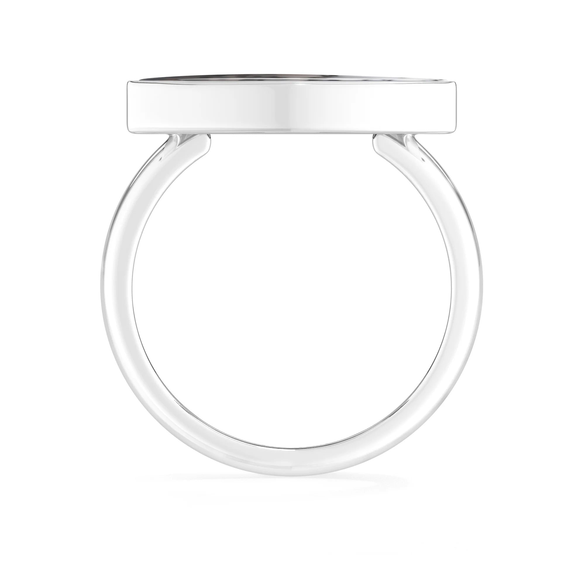 dendritic-opal bezel-set ring