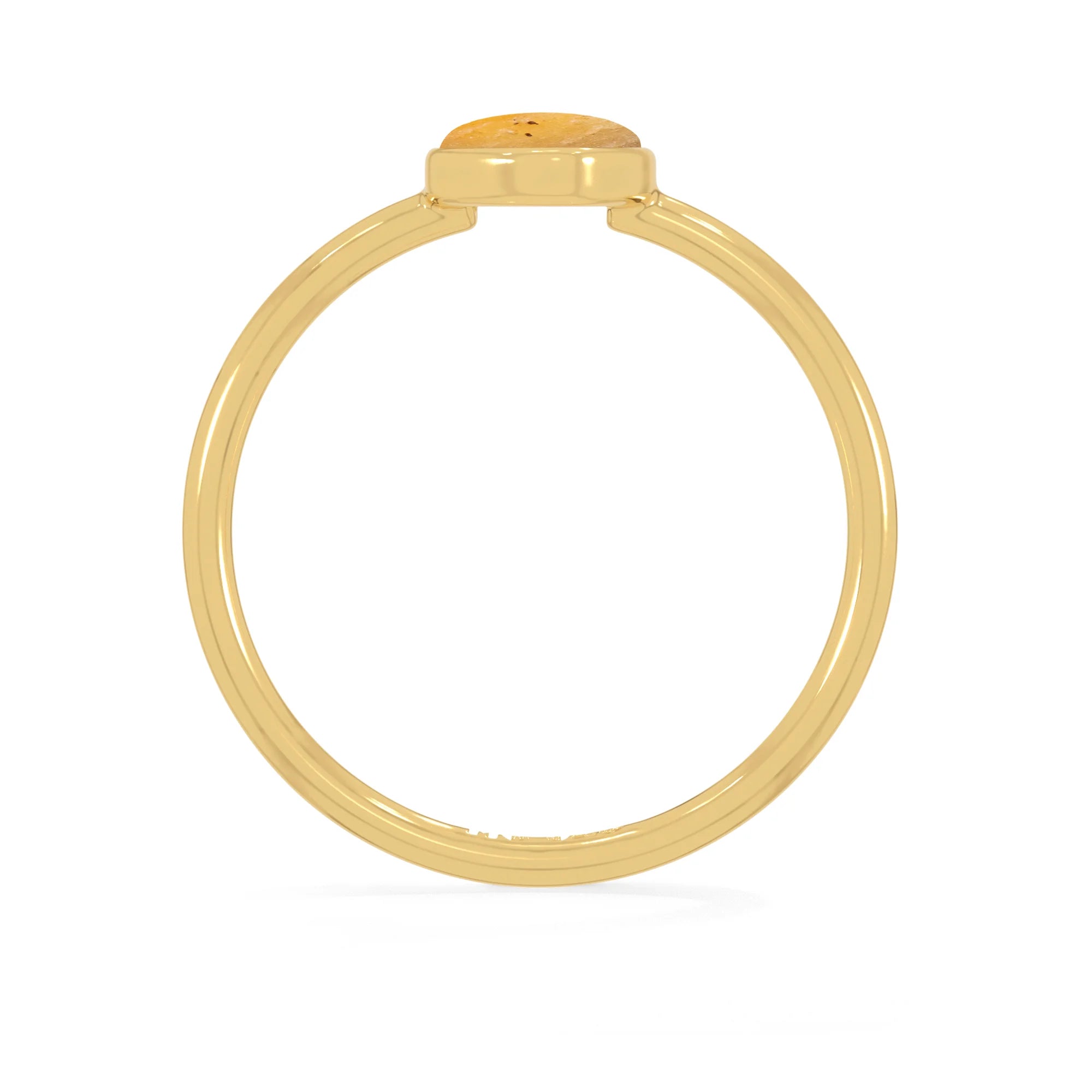 libyan stackable bezel-set ring