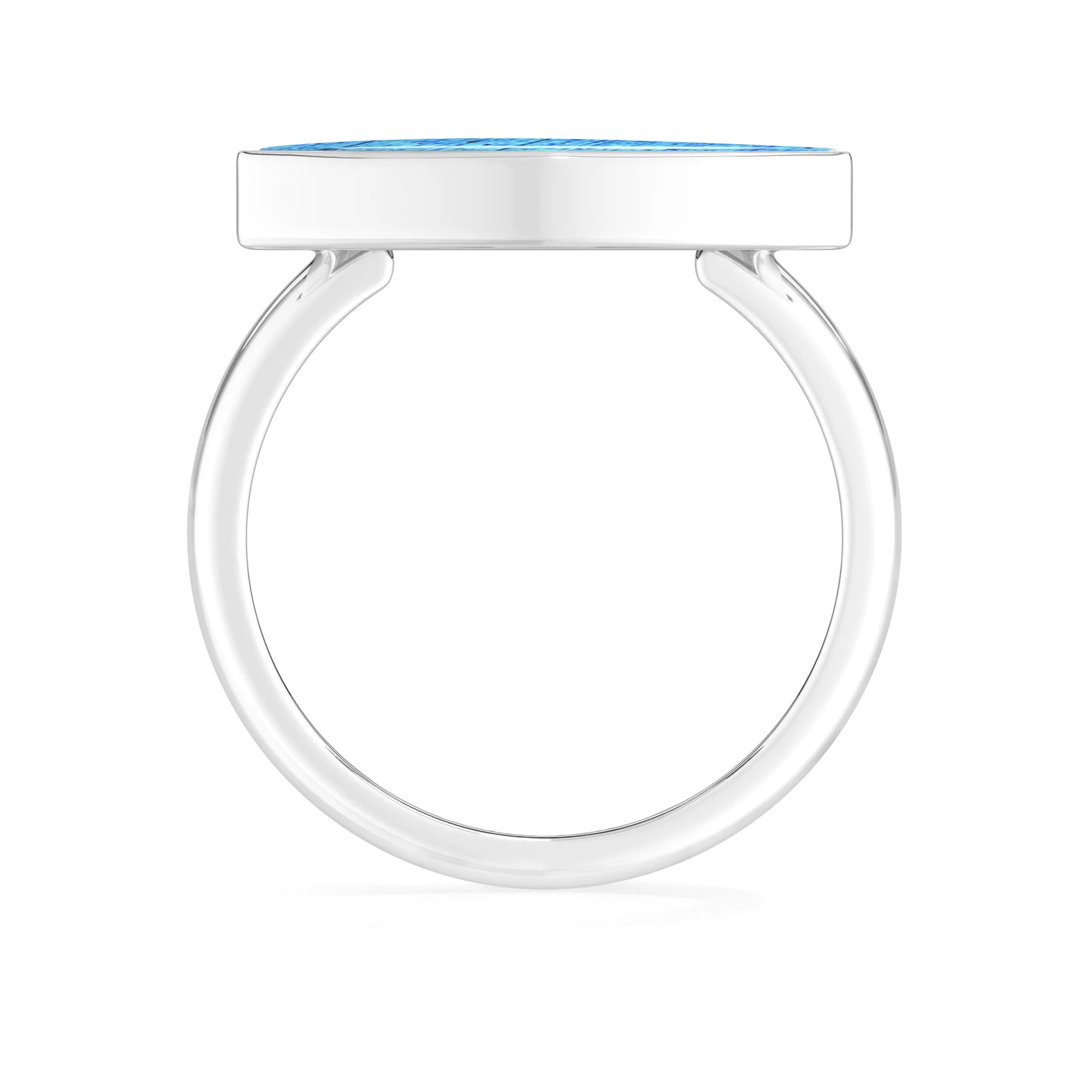 labradorite bezel-set ring