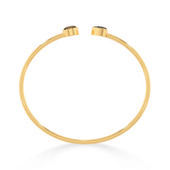 smoky quartz cut bracelet