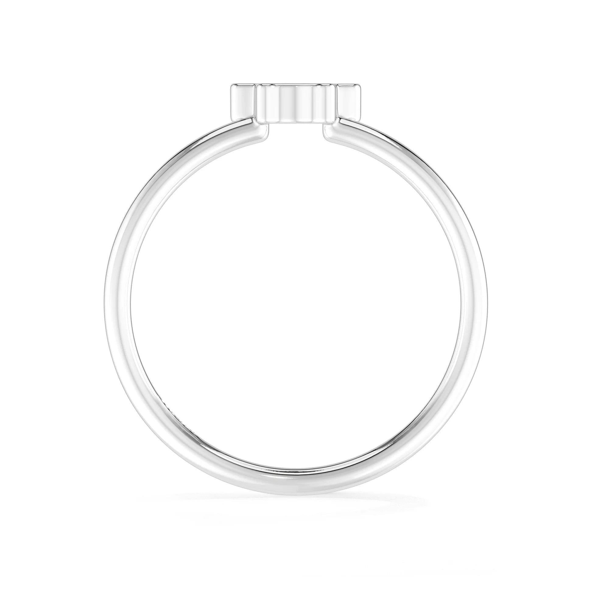 labradorite stackable bezel-set ring