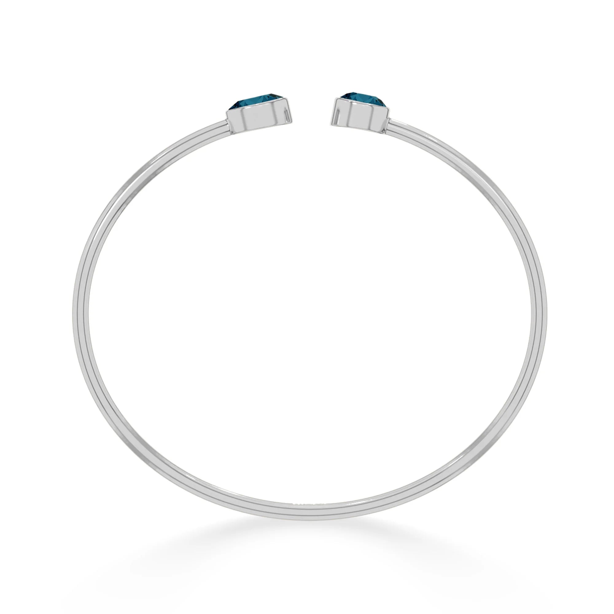 london blue topaz cut bracelet