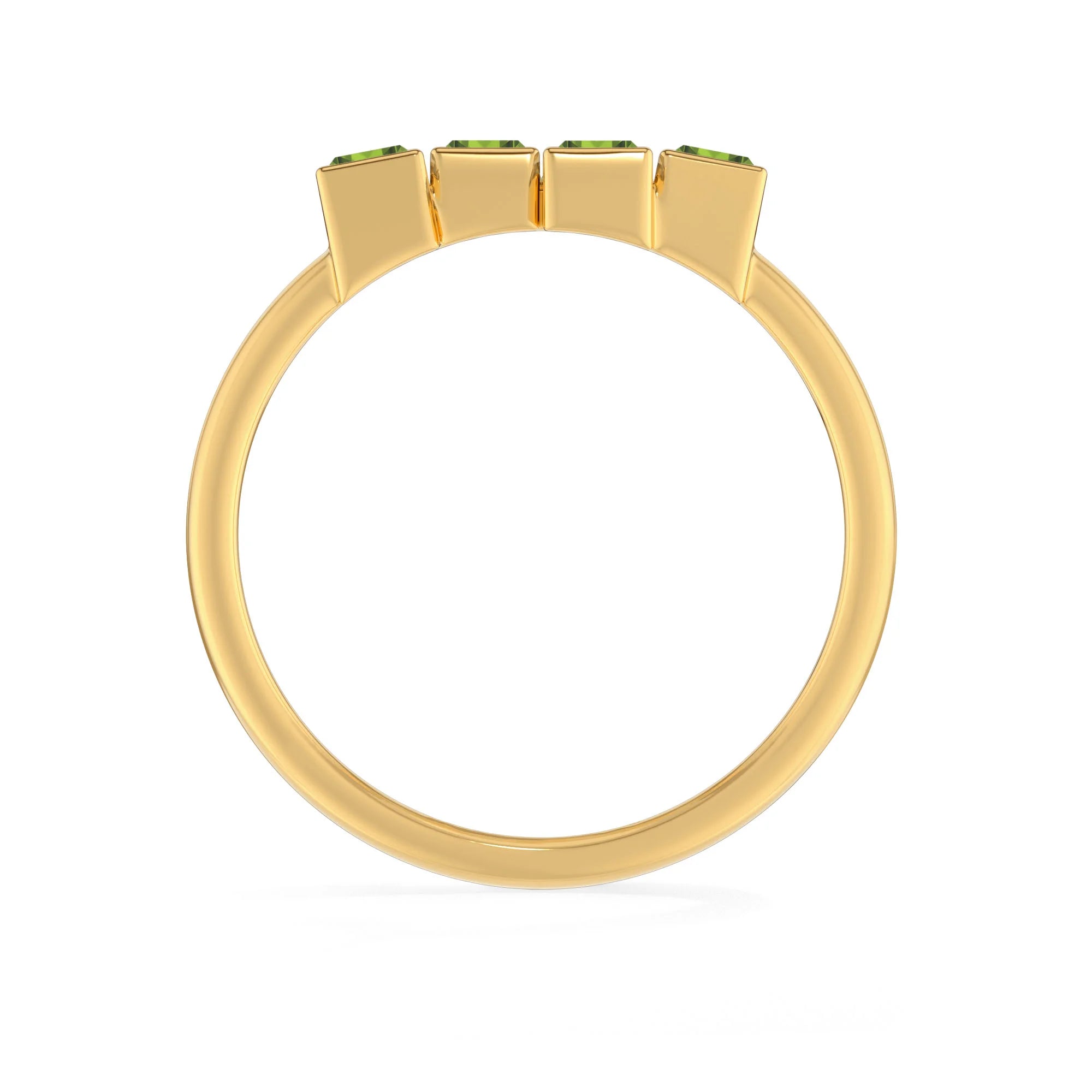 natural peridot ring