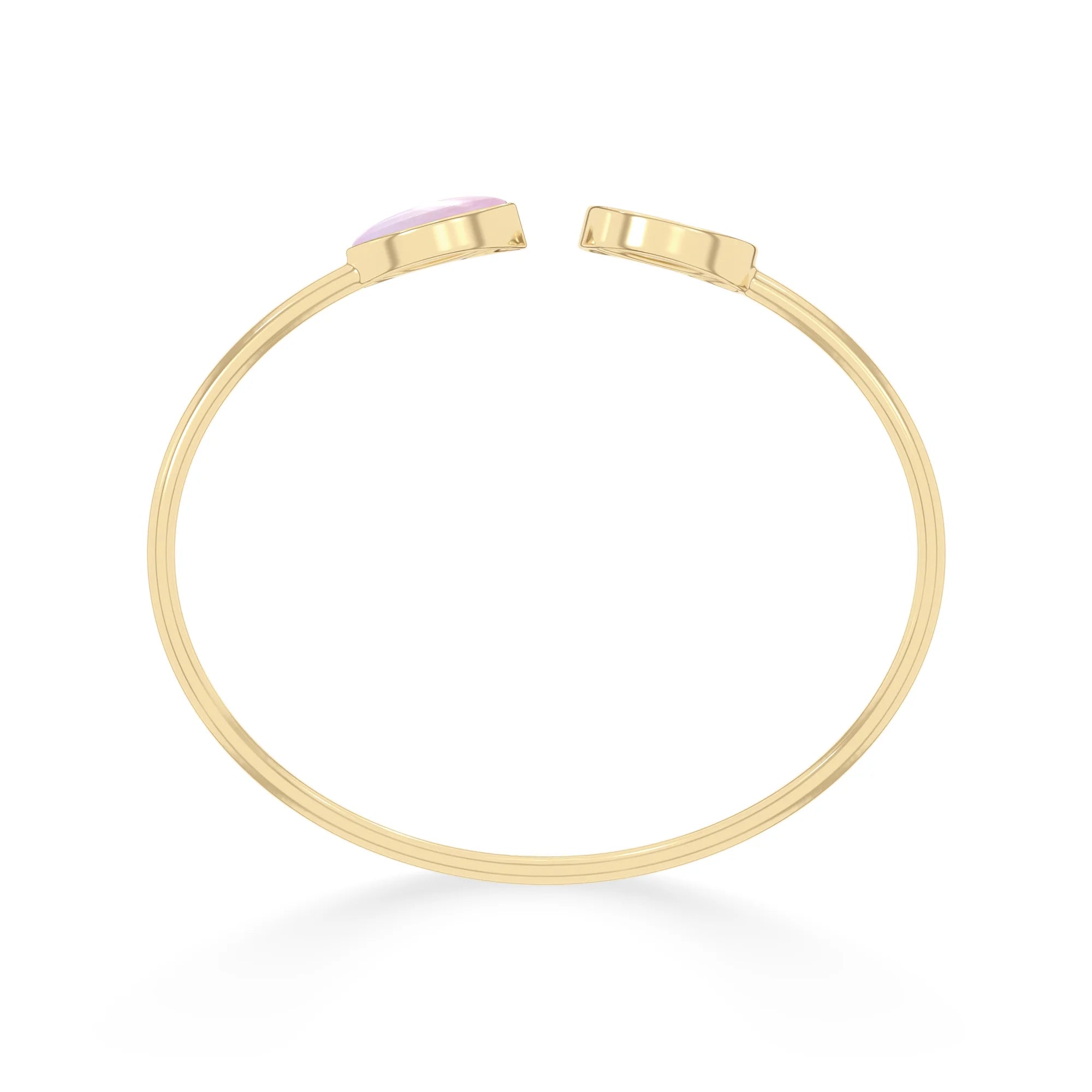 pink moonstone cab bracelet