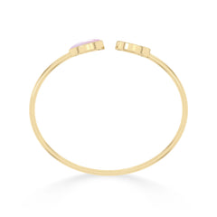 pink moonstone cab bracelet