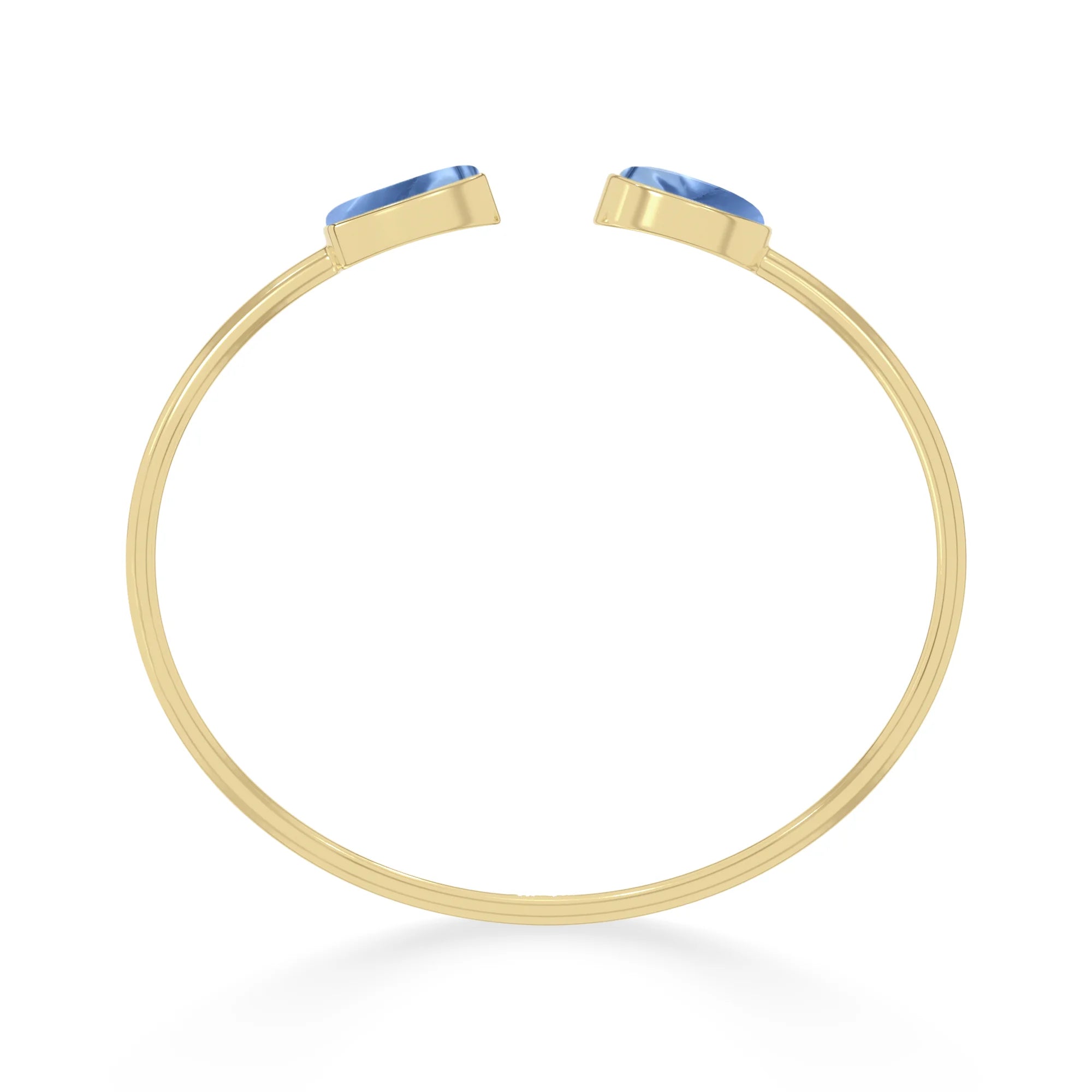 blue opal cab bracelet