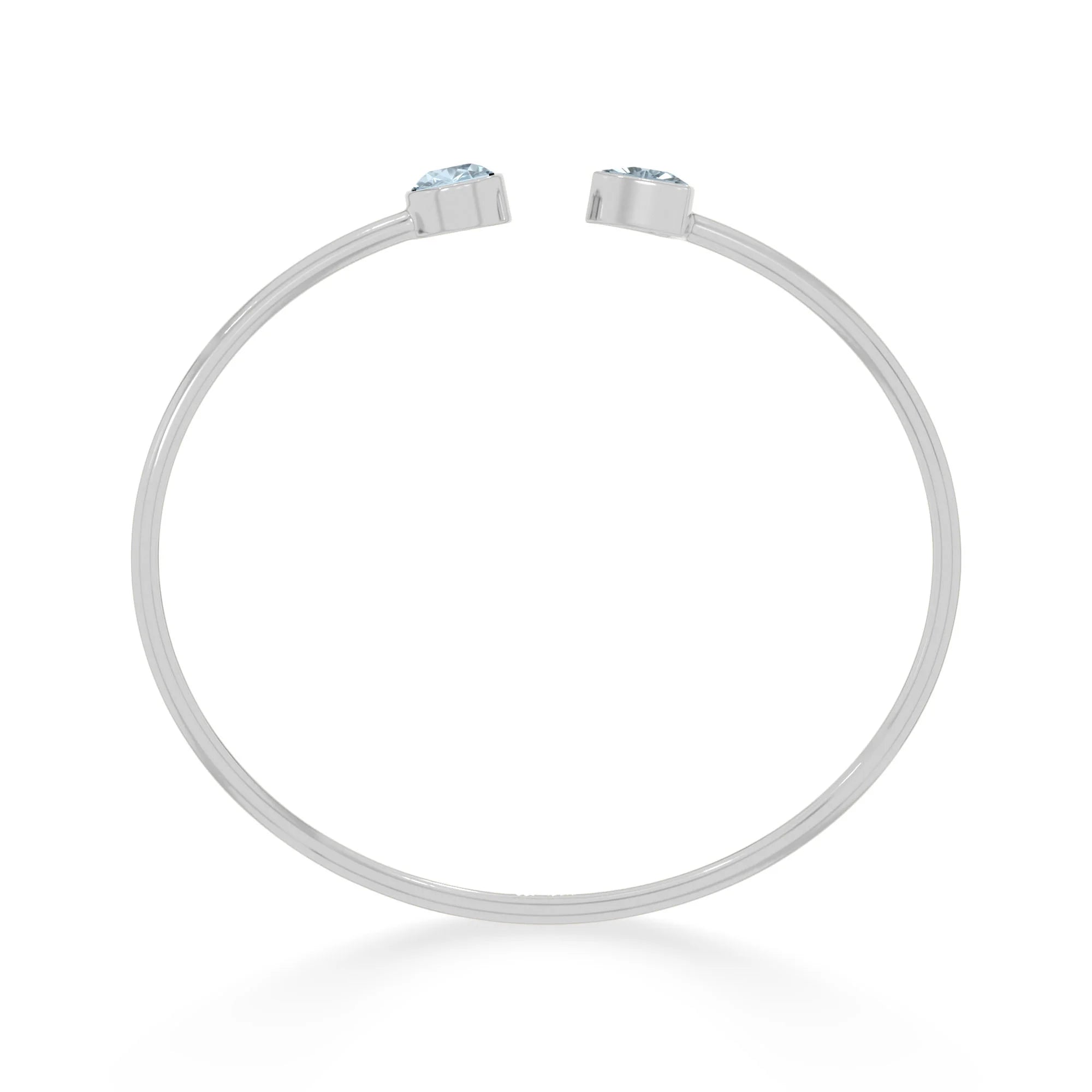 aquamarine cut bracelet