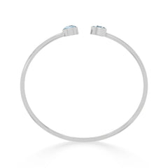 aquamarine cut bracelet