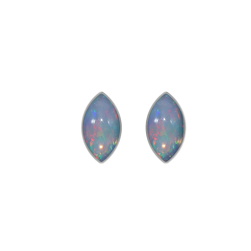 ethiopian opal cab earrings