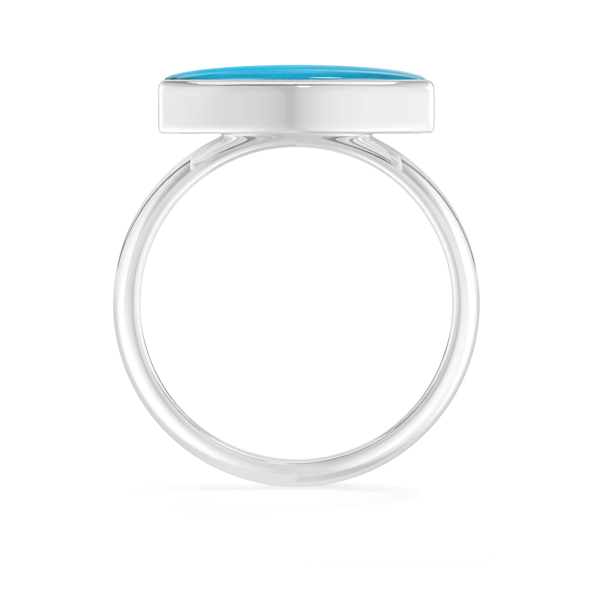 turquoise bezel-set ring