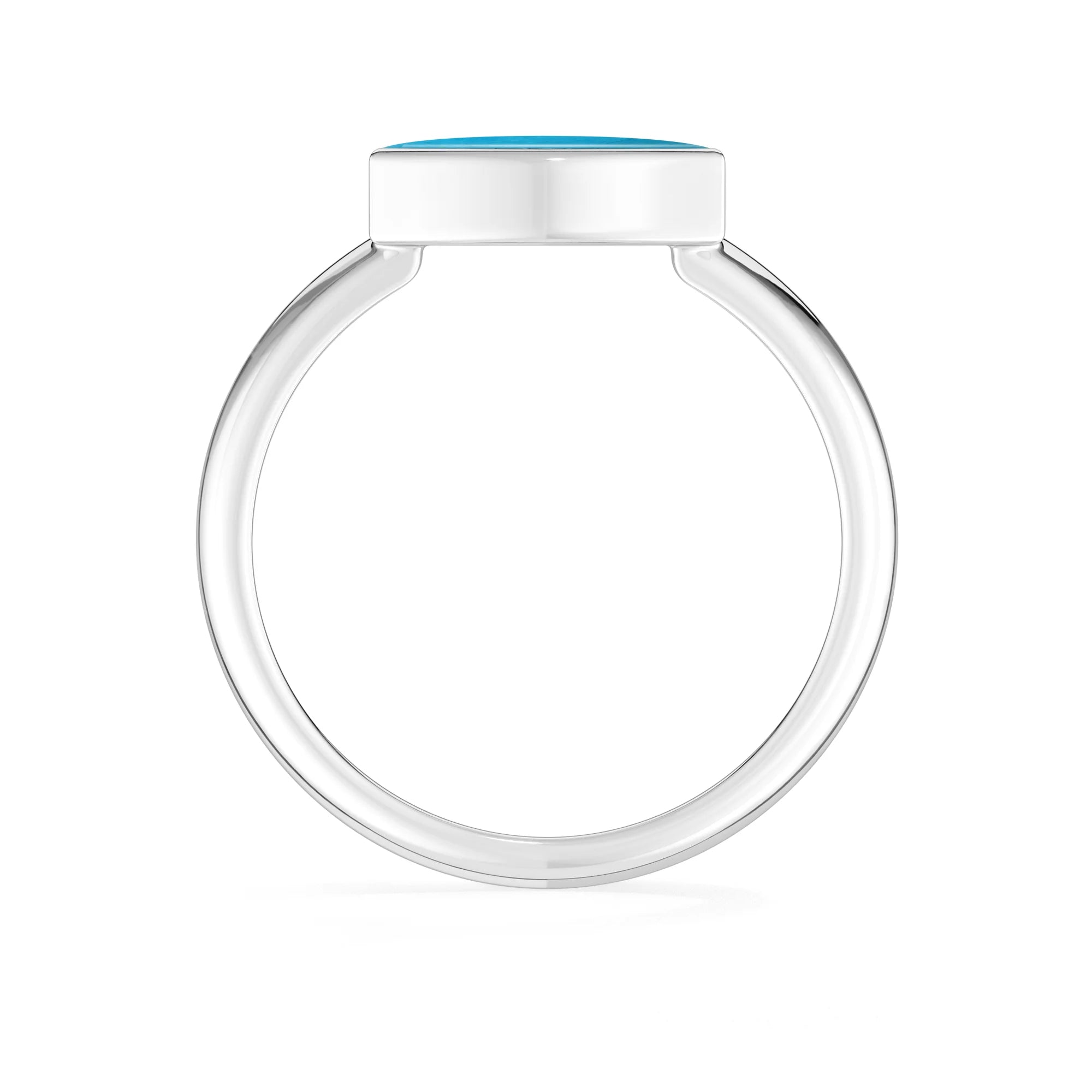 turquoise bezel-set ring