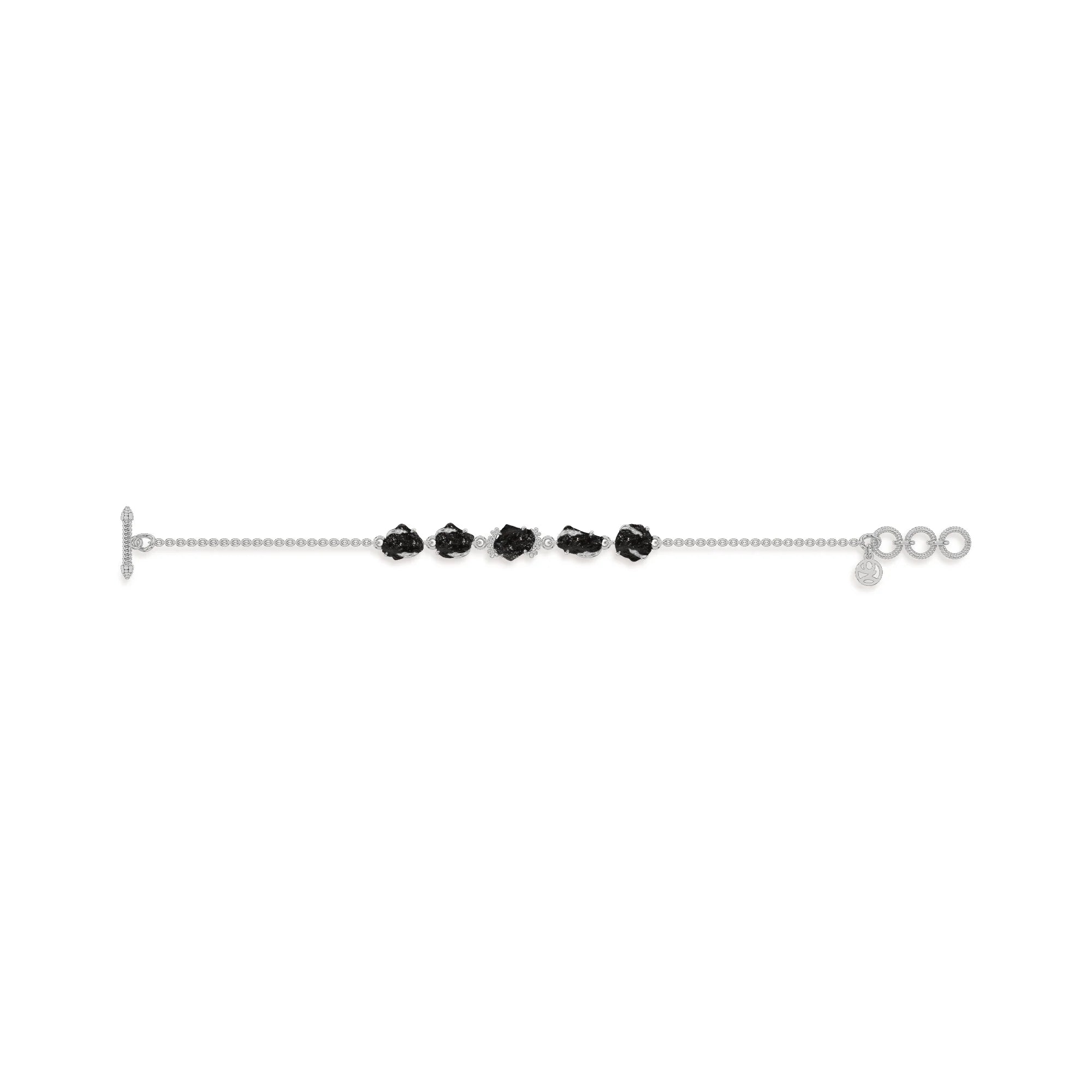 black-tourmaline rough bracelet