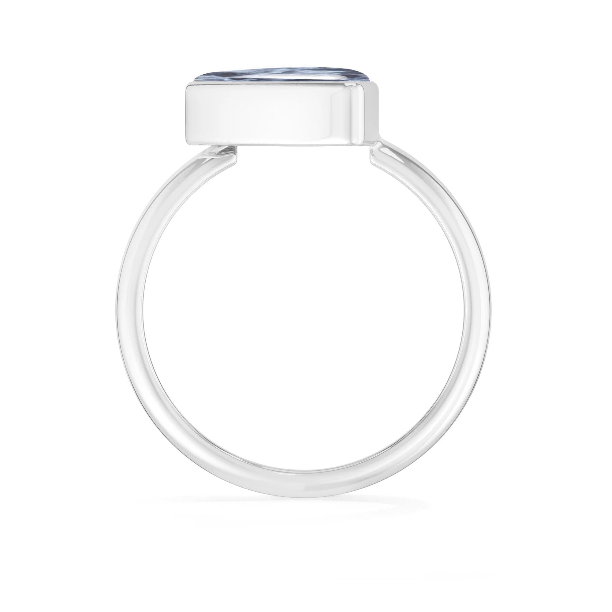 pietersite bezel-set ring