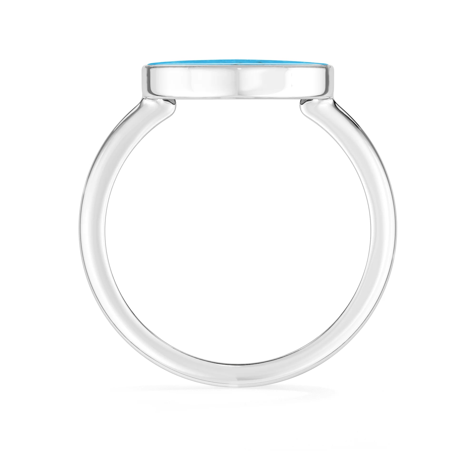 turquoise bezel-set ring