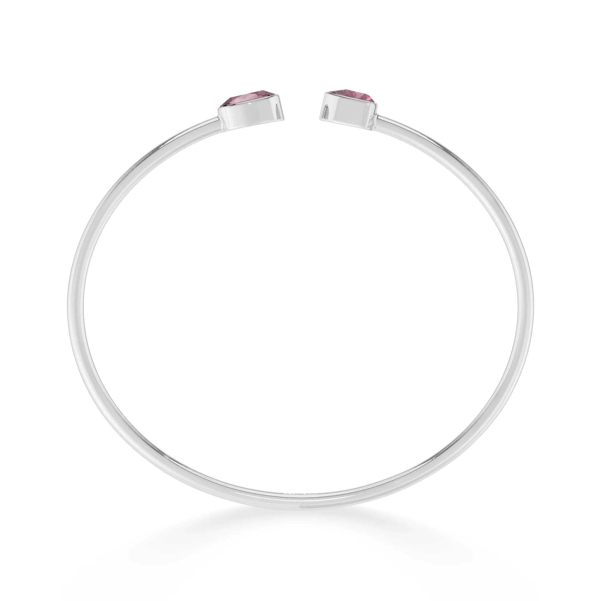 pink tourmaline cut bracelet