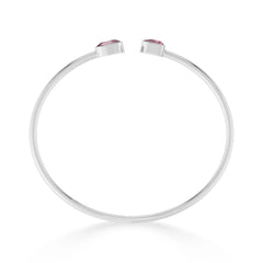pink tourmaline cut bracelet