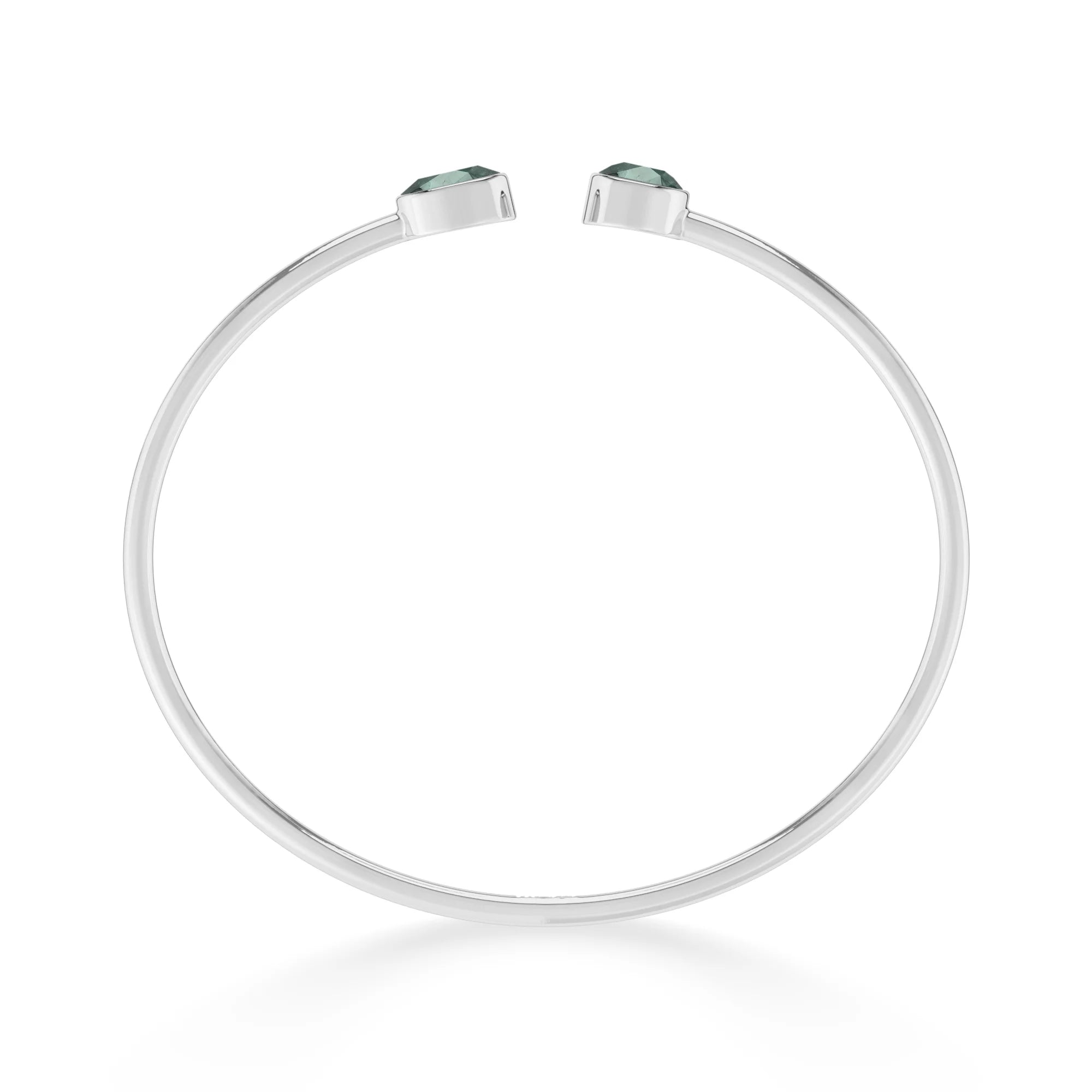 green tourmaline cut bracelet
