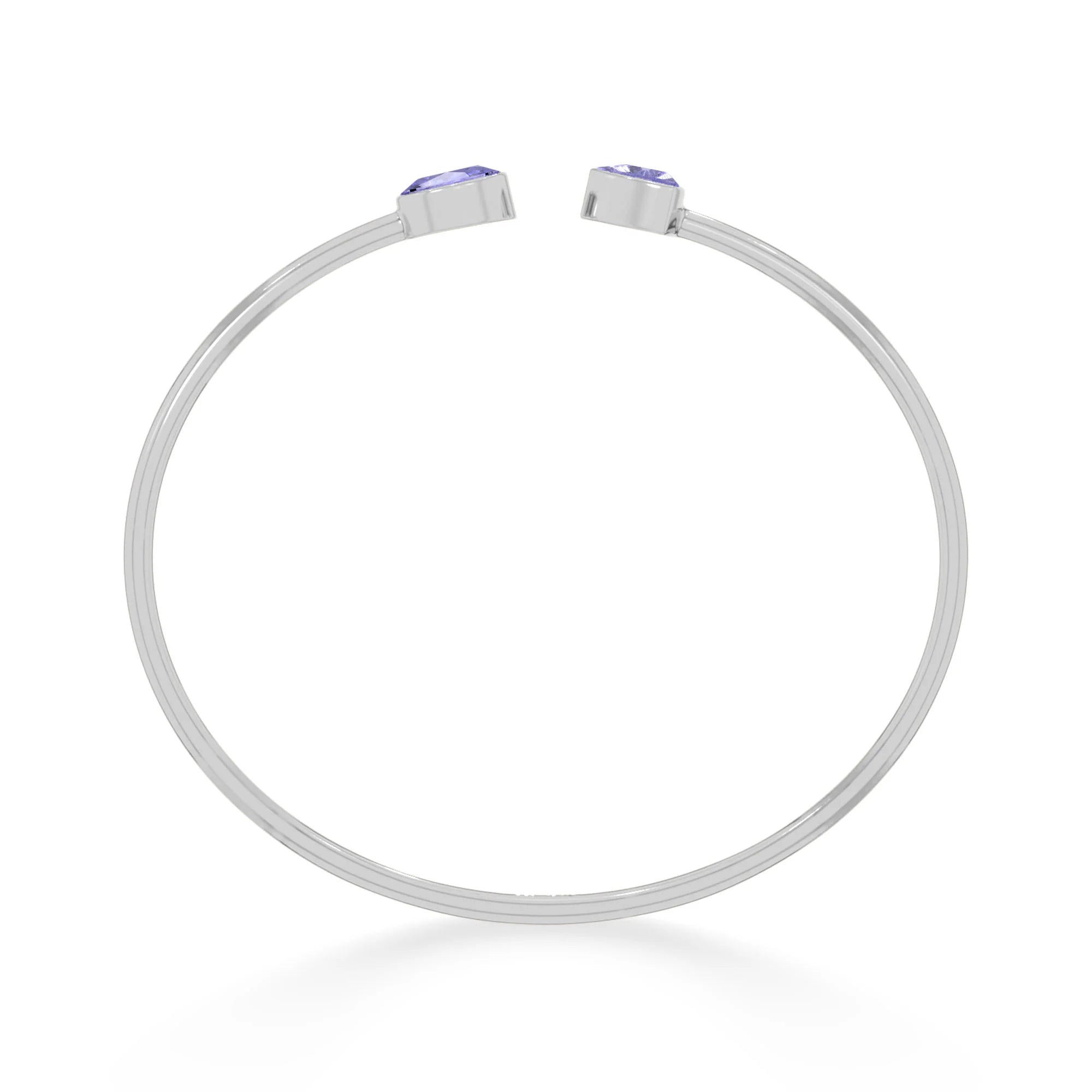 tanzanite cut bracelet