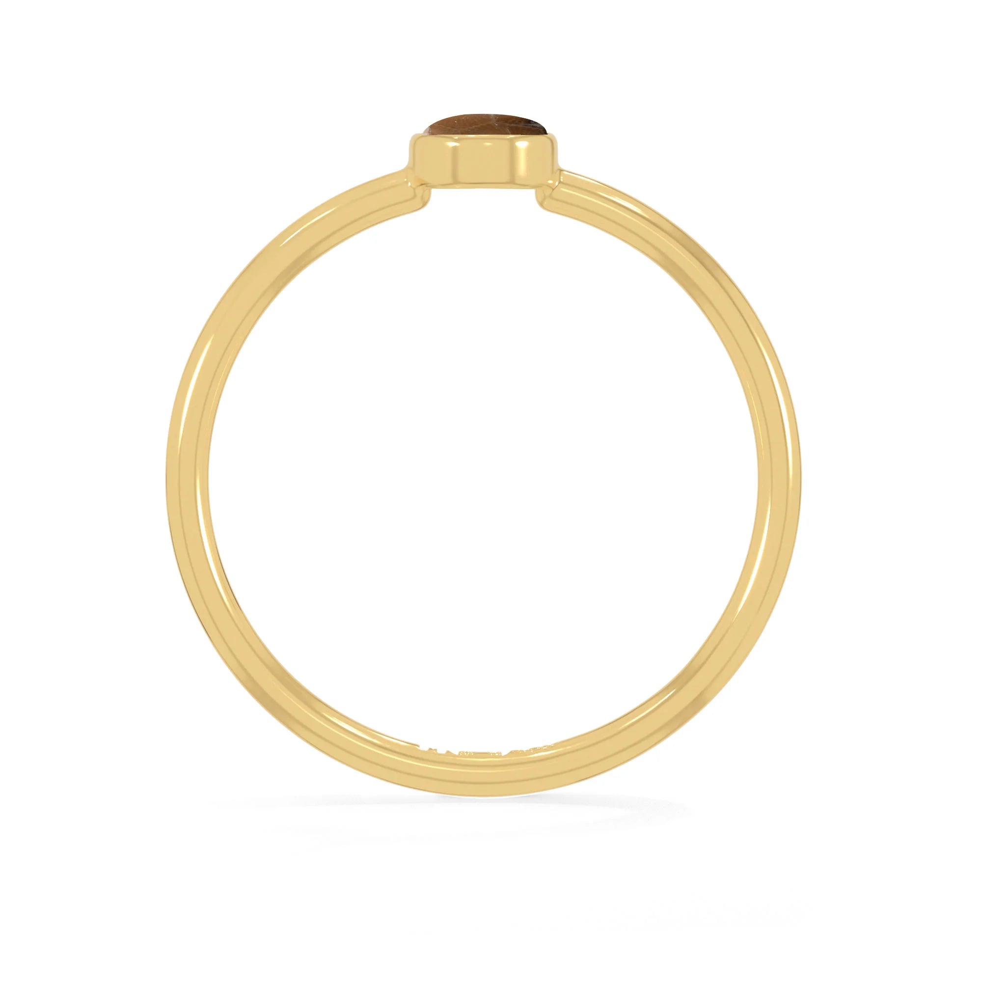 petoskey stackable bezel-set ring