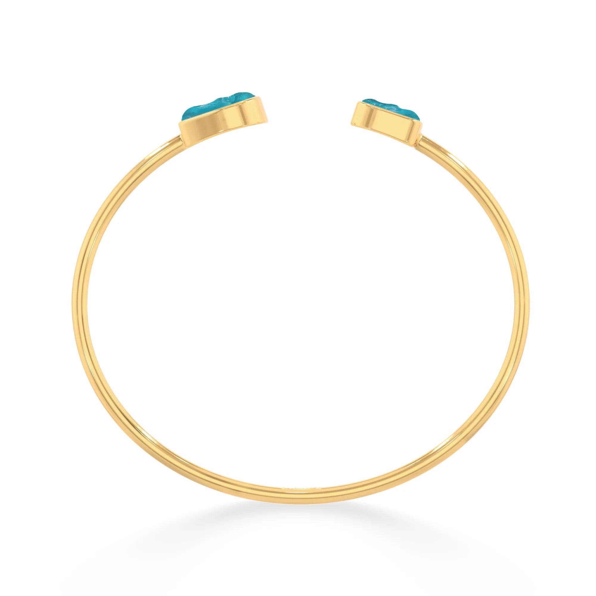 paraiba apatite twister bracelet
