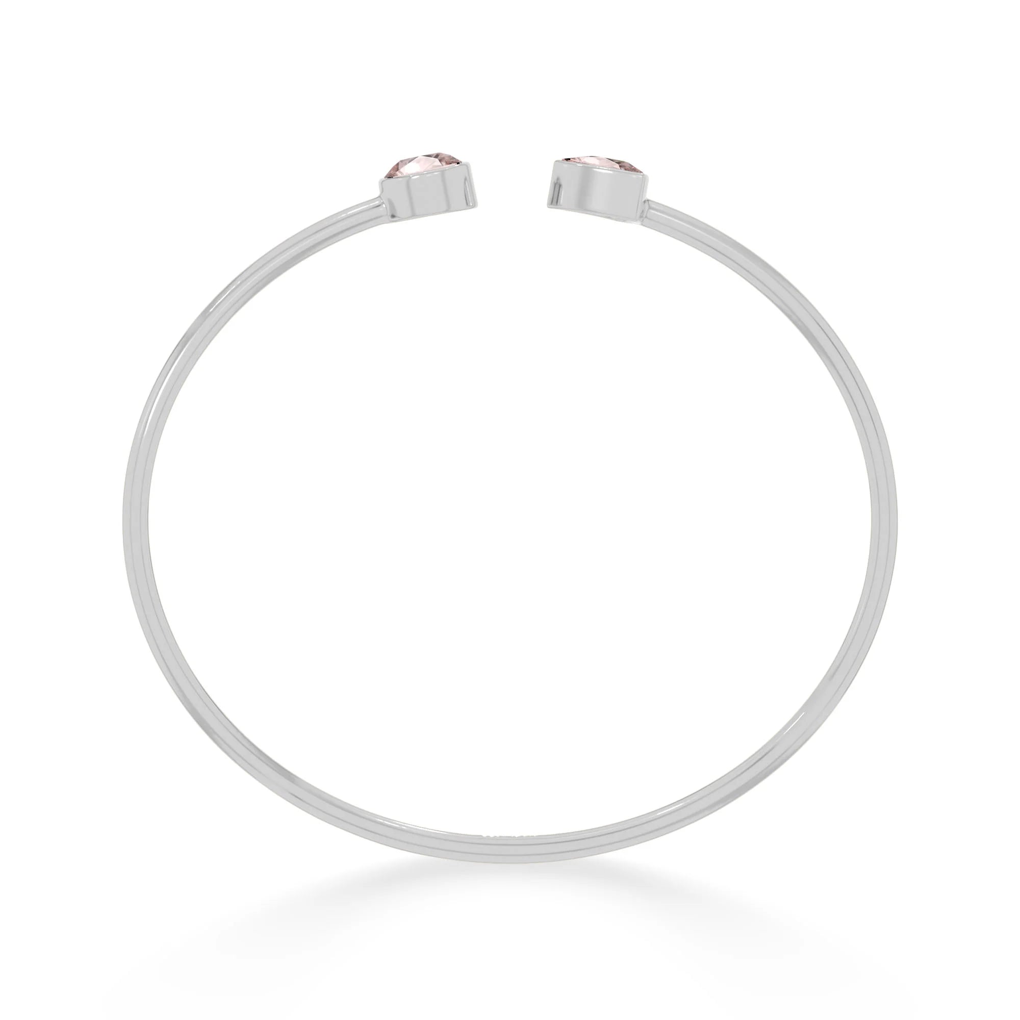 rose quartz cut bracelet