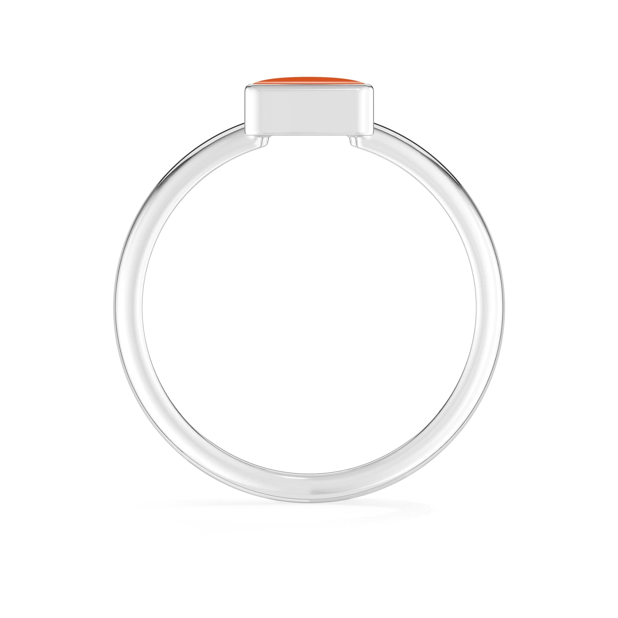 carnelian bezel-set ring