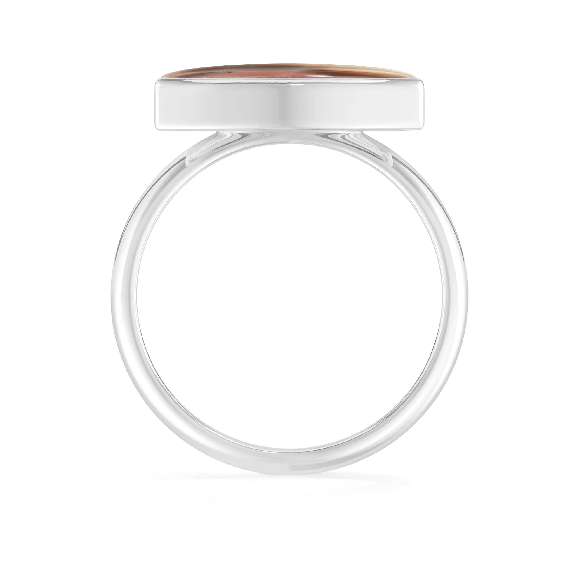 imperial-jasper bezel-set ring