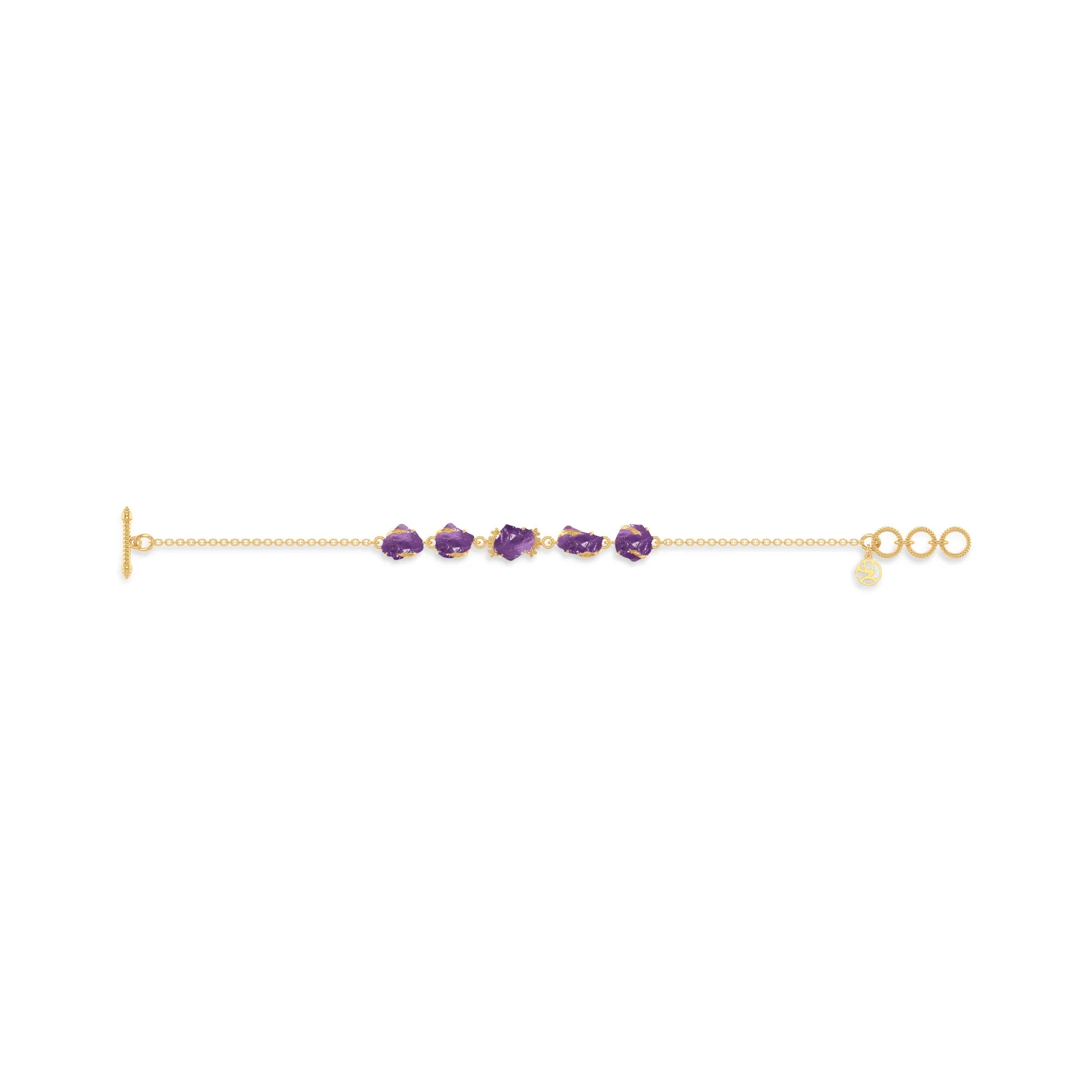 amethyst rough bracelet