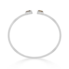 smoky quartz cut bracelet