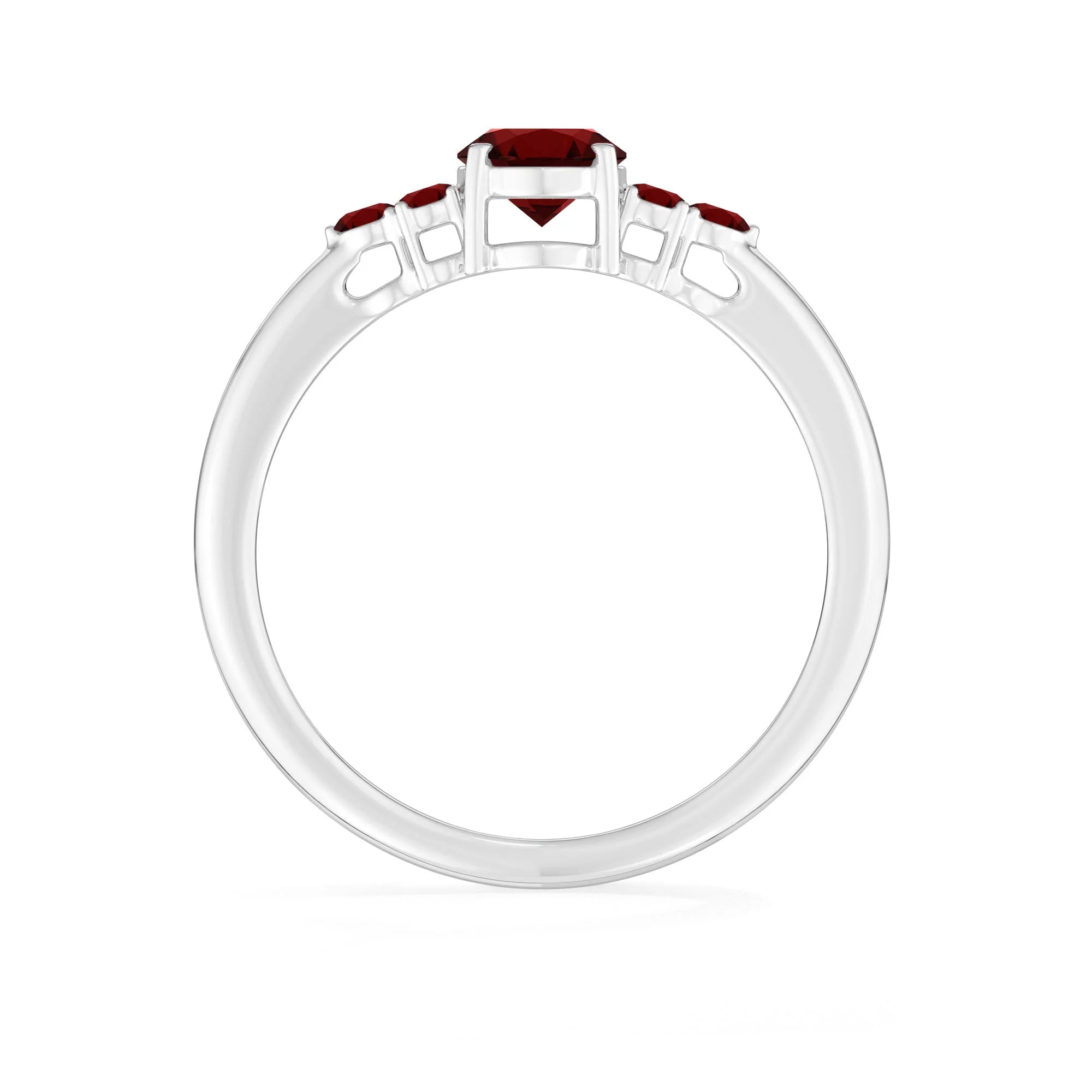 garnet prong-set ring