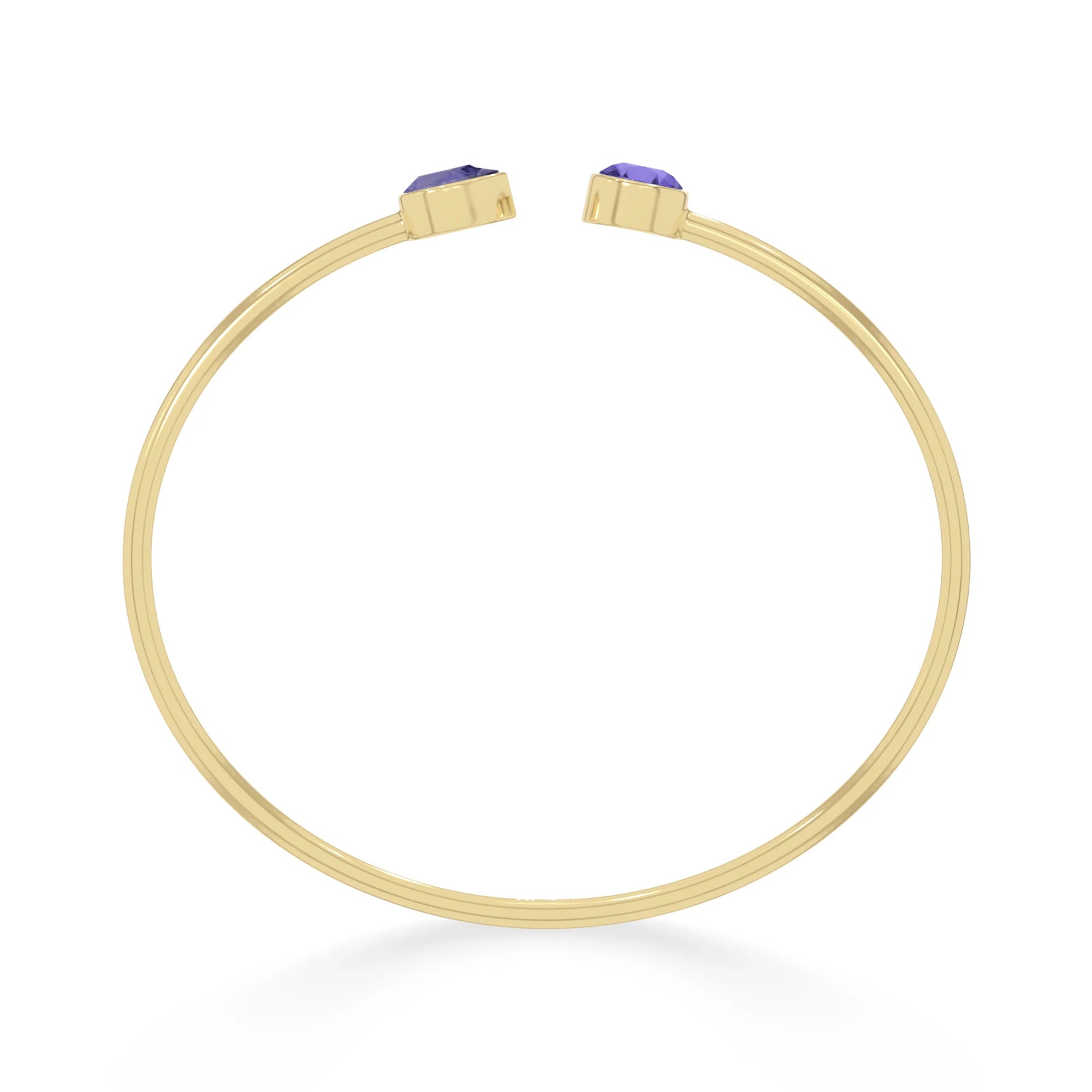 tanzanite cut bracelet