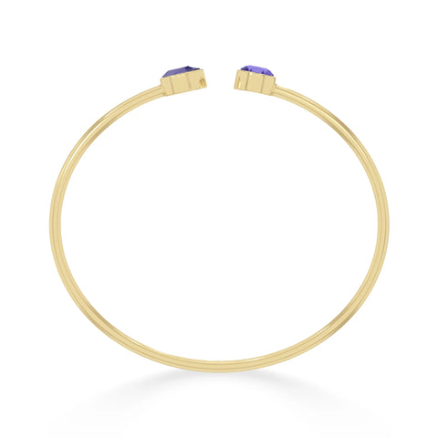 tanzanite cut bracelet