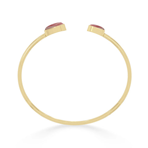 rhodochrosite twister bracelet
