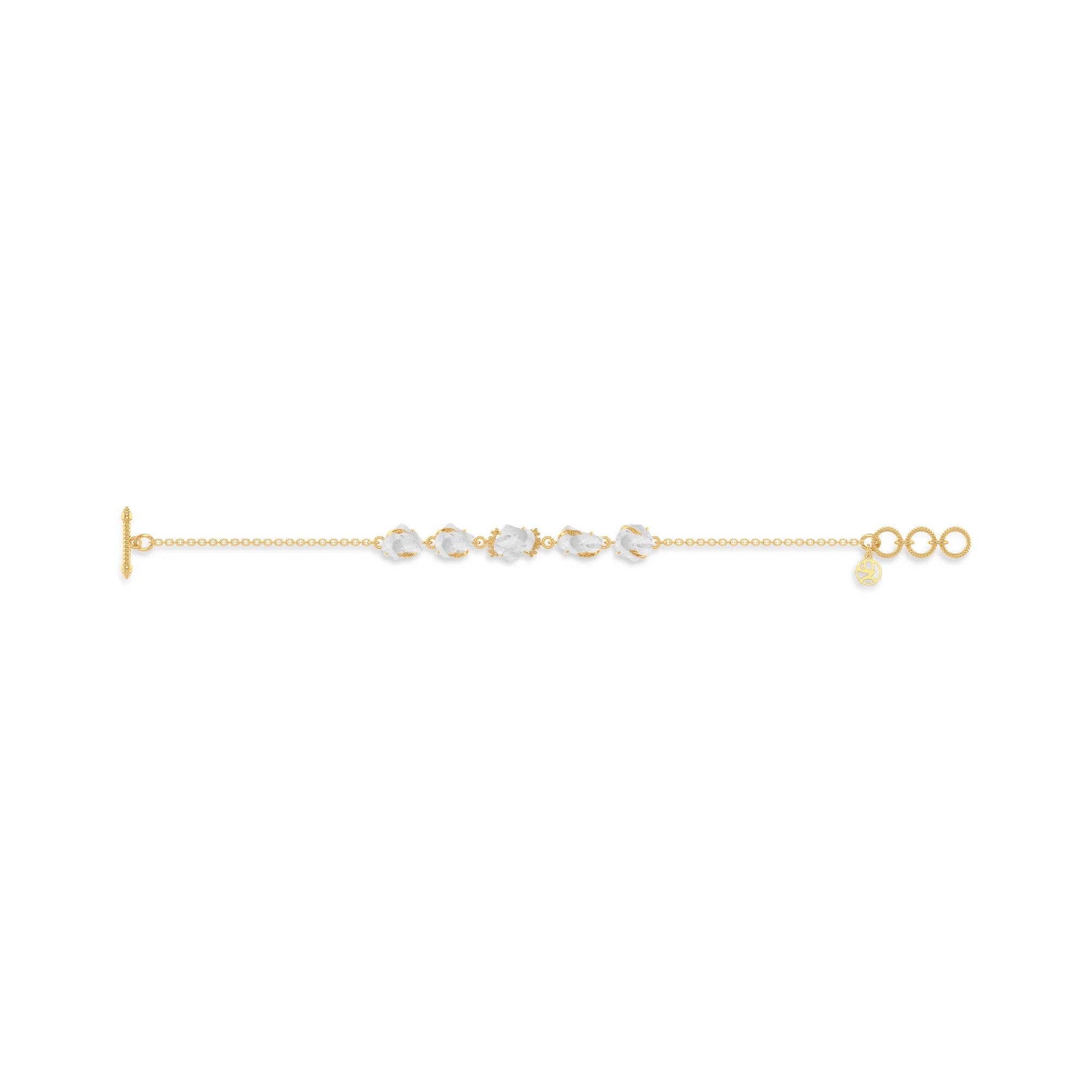 herkimer rough bracelet