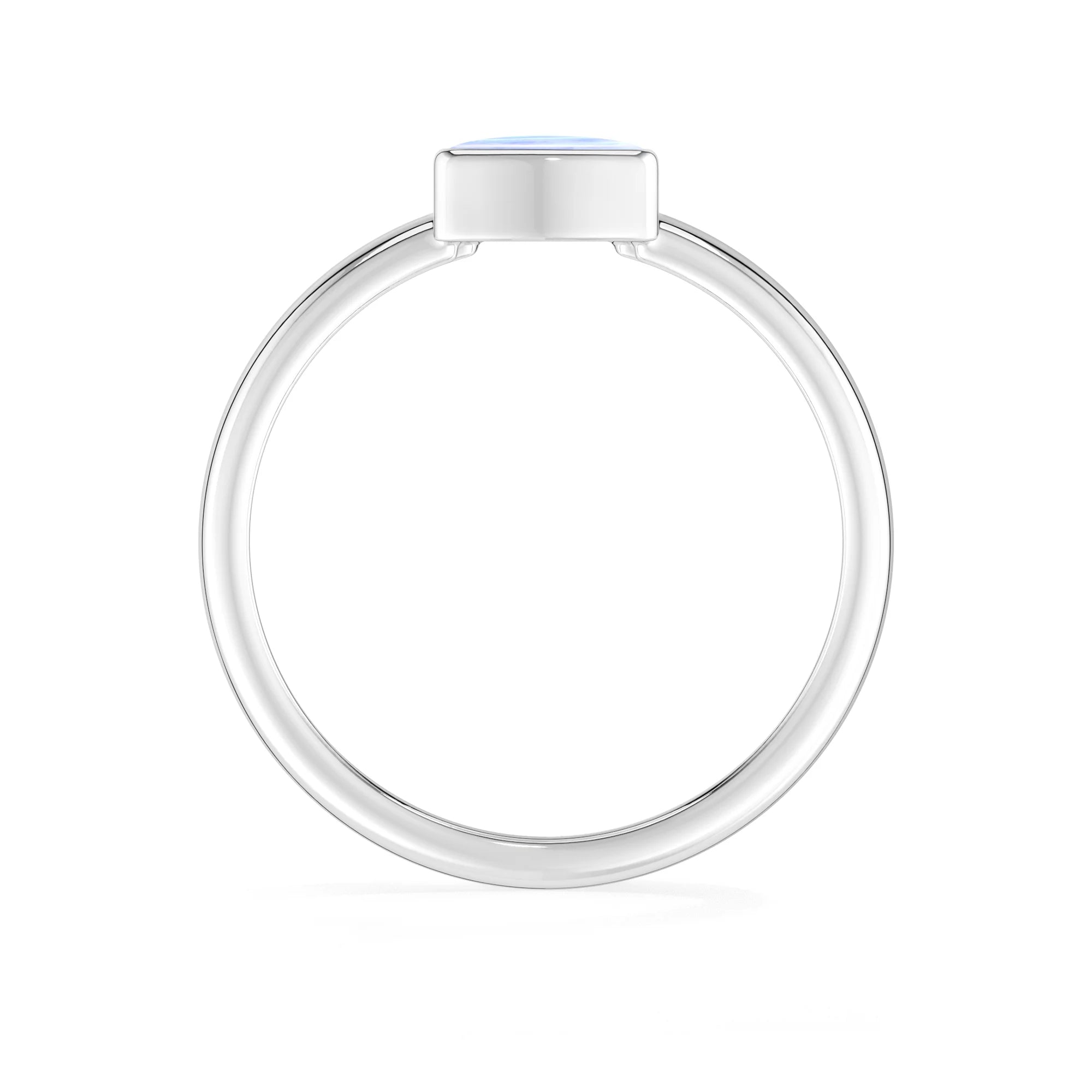 purple-moonstone bezel-set ring