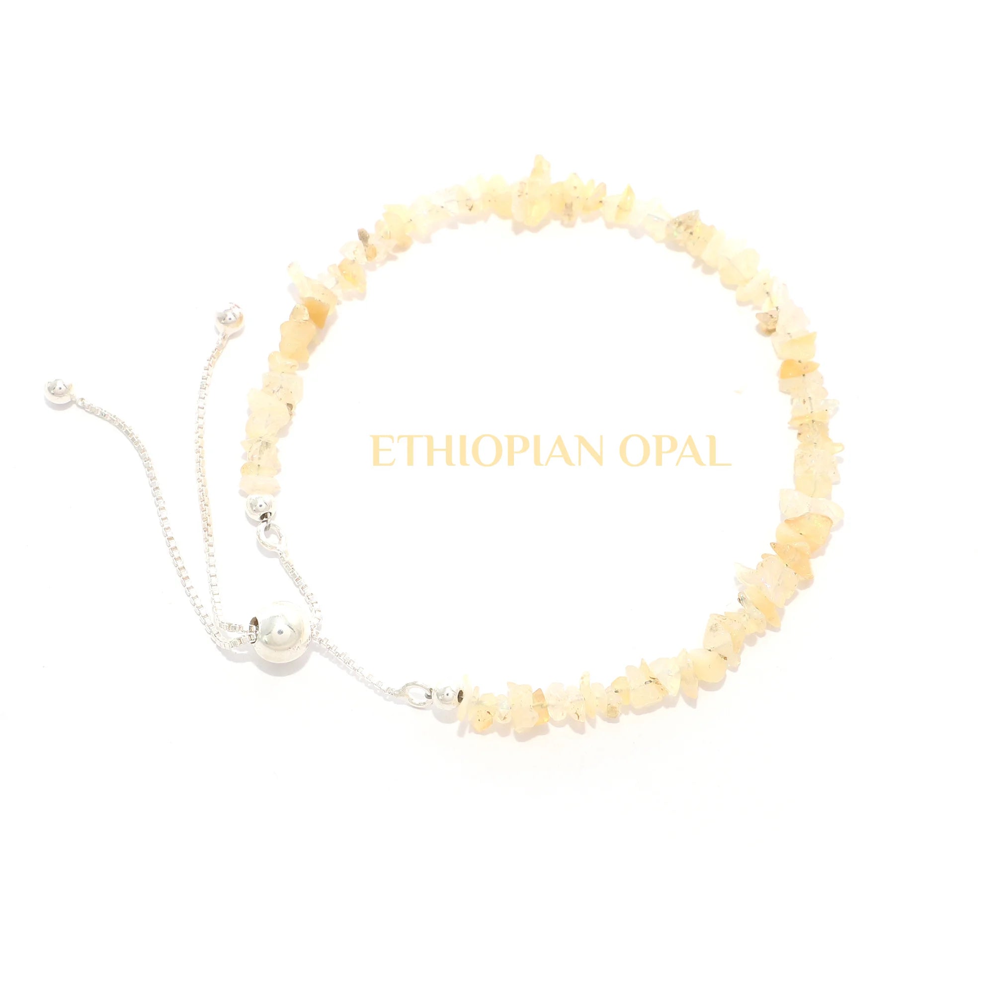 ethiopian opal rough bracelet