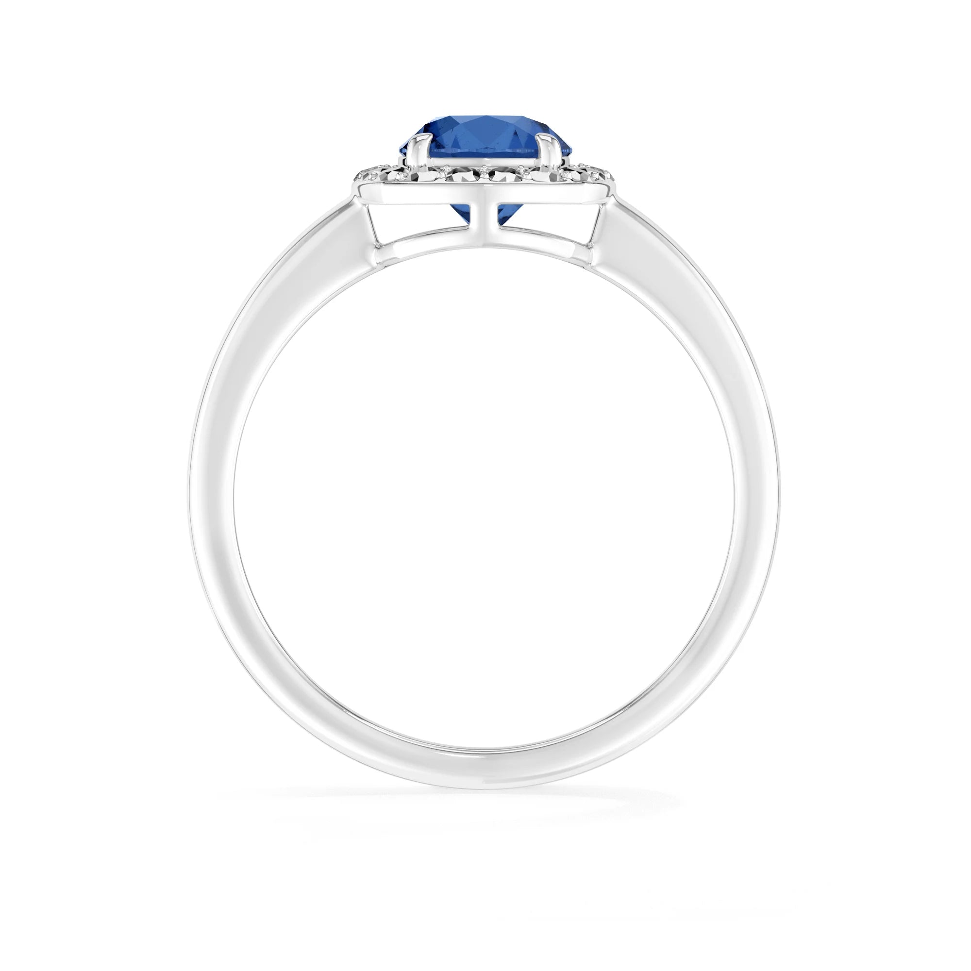 kyanite prong-set ring