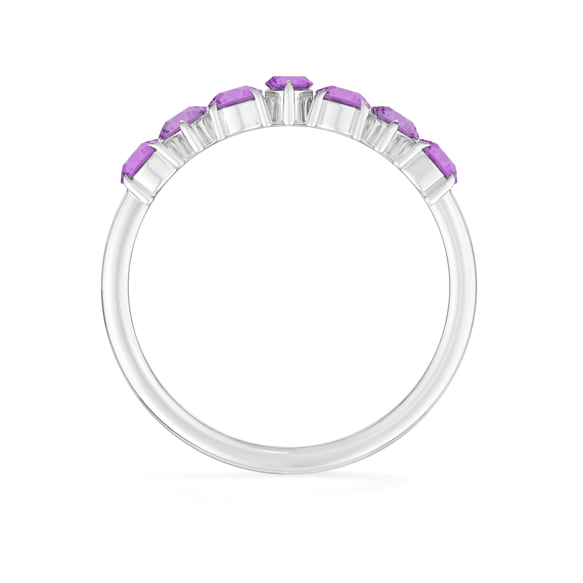 natural amethyst rings