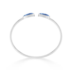 blue opal cab bracelet