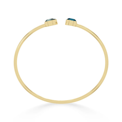 london blue topaz cut bracelet