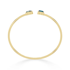 london blue topaz cut bracelet