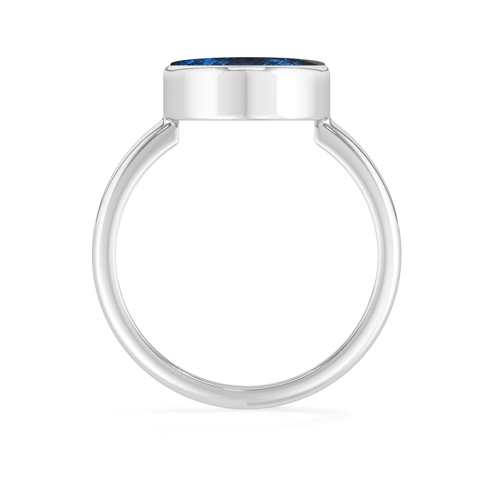 labradorite bezel-set ring