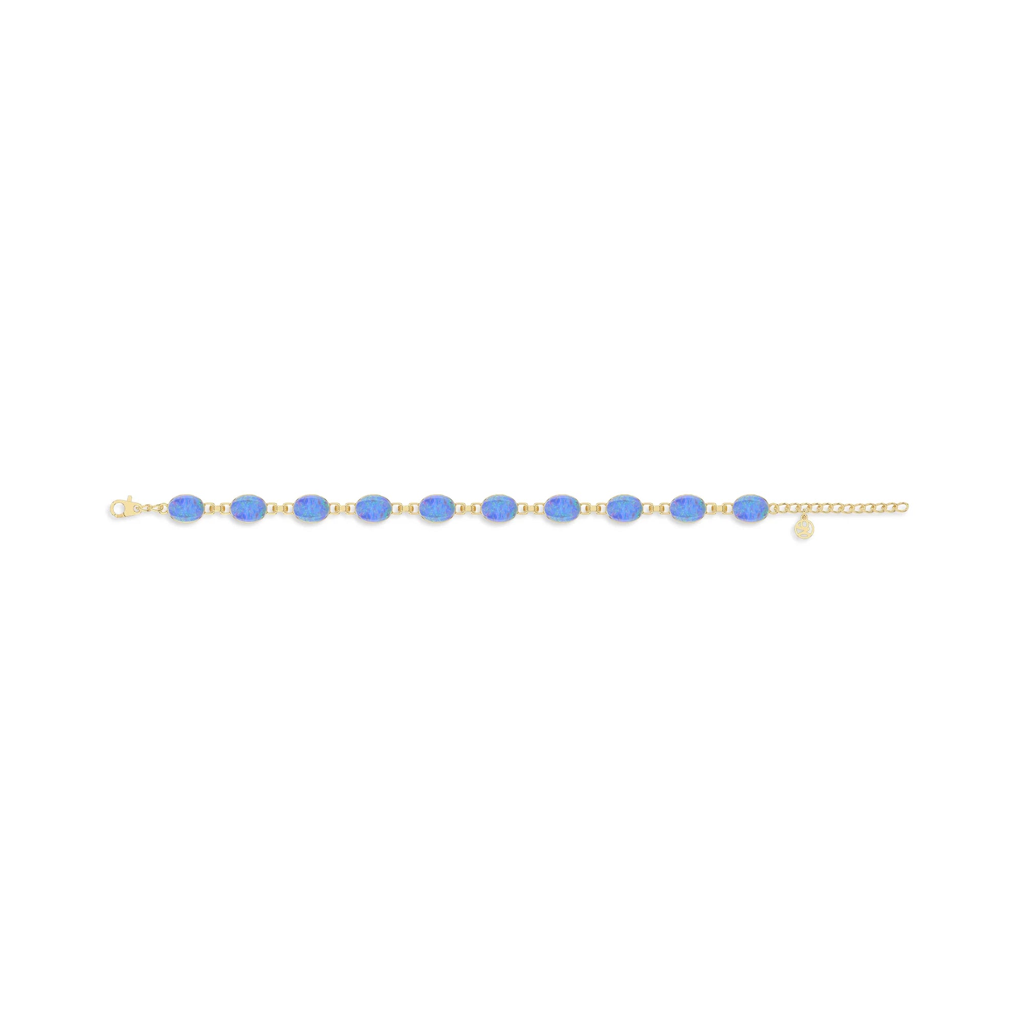 australian opal chain bracelet